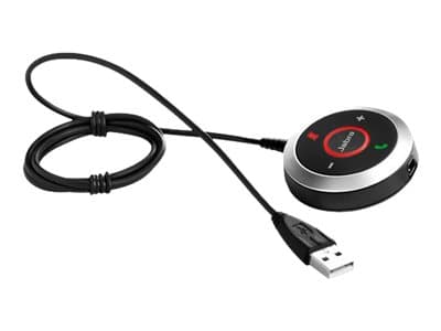 JABRA EVOLVE Link MS - Fjernkontroll - kabel - for Evolve 80 MS stereo Sort, Sølv