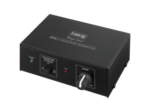 IMG StageLine MPR-1 1-kanavainen mikrofonin esivahvistin