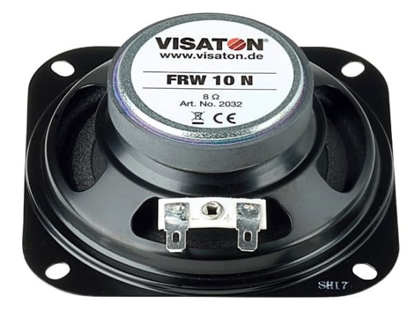 Visaton K 28.40, Kokoäänialueen kaiutin, 2 W, Suorakulmainen, 3 W, 8 O, 230 - 20000 Hz
