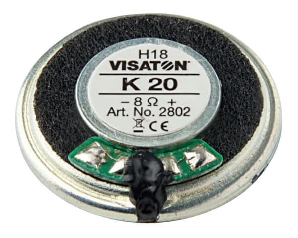 Visaton K 20 0,8 tuuman 2 cm:n minikaiuttimet 1 W 8 Ω