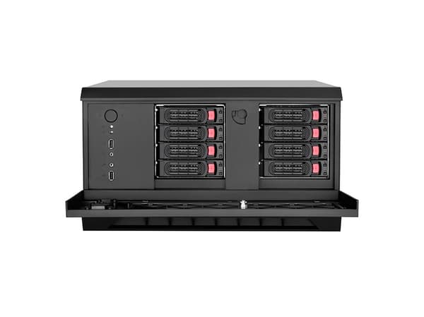 Silverstone CS381, PC, Svart, micro ATX, Mini-DTX, Mini-ITX, Metall, Plast, Access, HDD, Energiljus, 5,9 cm