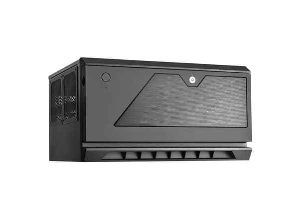 Silverstone CS381, PC, Svart, micro ATX, Mini-DTX, Mini-ITX, Metall, Plast, Access, HDD, Energiljus, 5,9 cm