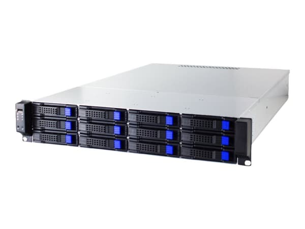 FANTEC SRC-2612X07 - Rackmonterbar - 2U - SSI EEB - SATA/SAS - hot-swap - ingen strømforsyning - svart, sølv - USB Sort, Sølv