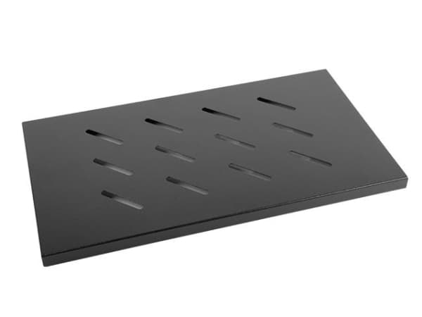 Lanberg - Rack-hylle - svart, RAL 9004 - 1U - 19"