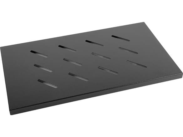 Lanberg - Rack-hylle - svart, RAL 9004 - 1U - 19"