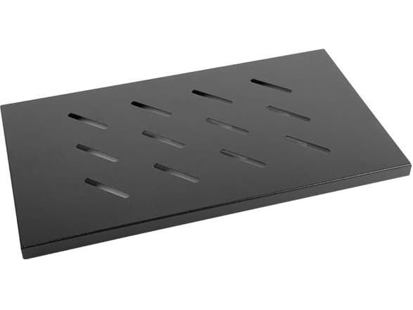 Lanberg - Rack-hylle - svart, RAL 9004 - 1U - 19"