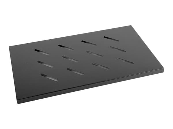 Lanberg - Rack-hylle - svart, RAL 9004 - 1U - 19"