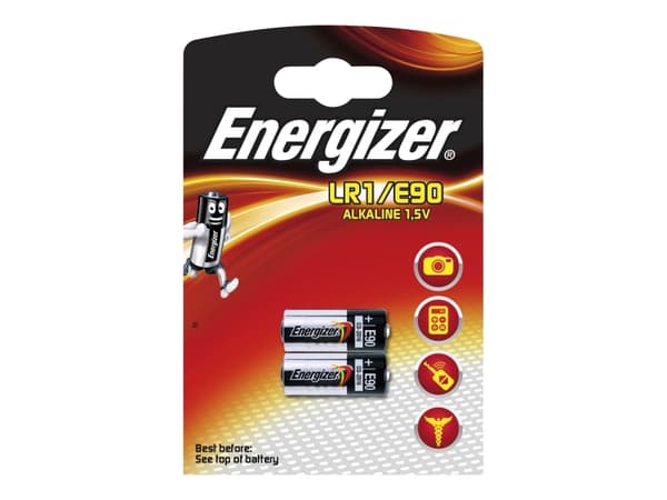 Batterier Energizer Alkaline LR1, pakke a 2 stk.