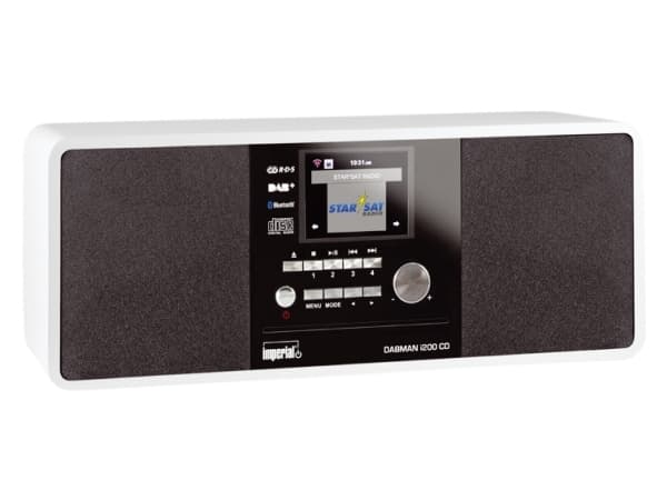 Imperial DABMAN i200 CD, Digital, DAB+, FM, UKW, Spelare, CD, 20 W, 7,62 cm (3")