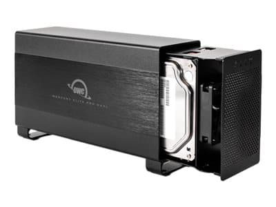 OWC Mercury Elite Pro Dual - Harddiskarray - 2 brønner (SATA-600) - Thunderbolt 2, USB 3.1 (ekstern) Sort