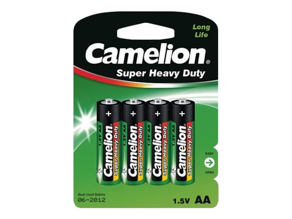 Camelion Super Heavy Duty R6P-BP4G - Batteri 4 x AA-type - Sinkklorid - 1220 mAh