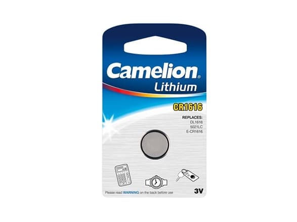 Camelion CR1616-BP1, Engangsbatteri, CR1616, Lithium, 3 V, 1 stykker, Knapp/mynt