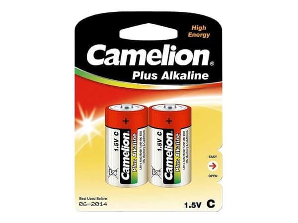 Camelion LR14-BP2, Kertakäyttöinen akku, C, Alkali, 1,5 V, 2 kpl, 84 x 27 x 114 mm