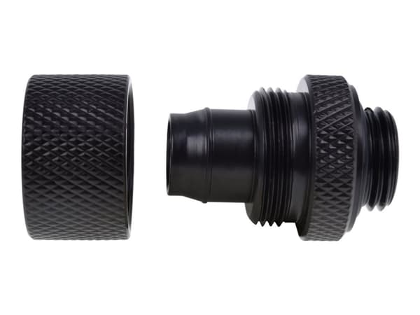 Alphacool Eiszapfen Connector Series - Klämringskoppling för vätskekylsystem - matt svart