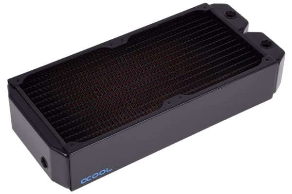 Alphacool NexXxoS UT60, Kylfläns, mässing, Koppar, Stål, Svart, 14 cm, 144 mm, 324 mm