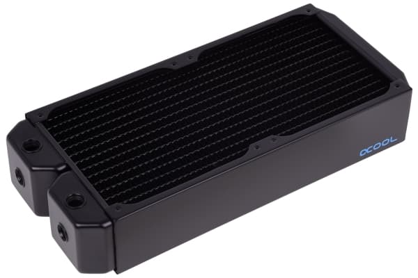 Alphacool NexXxoS UT60, Kylfläns, mässing, Koppar, Stål, Svart, 14 cm, 144 mm, 324 mm