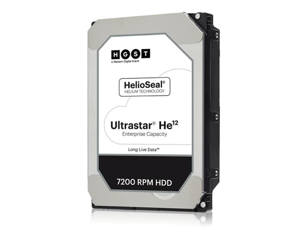 WD Ultrastar DC HC520 HUH721212AL5204 - Harddisk - 12 TB - intern - 3,5" - SAS 12Gb/s - 7200 rpm - buffer: 256 MB