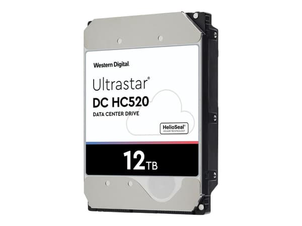 WD Ultrastar DC HC520 HUH721212AL5204 - Harddisk - 12 TB - intern - 3,5" - SAS 12Gb/s - 7200 rpm - buffer: 256 MB
