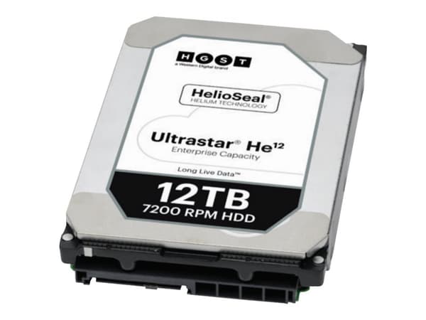 WD Ultrastar DC HC520 HUH721212AL5204 - Harddisk - 12 TB - intern - 3,5" - SAS 12Gb/s - 7200 rpm - buffer: 256 MB