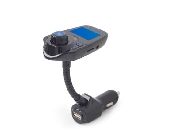 Gembird BTT-01 - Bluetooth hands-free car kit / FM transmitter / charger for mobiltelefon, nettbrett - svart
