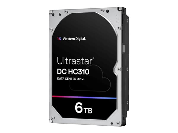 WD Ultrastar DC HC310 HUS726T6TAL5204 - Hårddisk - 6 TB - intern - 3,5" - SAS 12Gb/s - 7200 rpm - buffert: 256 MB