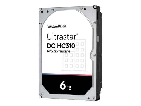 WD Ultrastar DC HC310 HUS726T6TAL5204 - Hårddisk - 6 TB - intern - 3,5" - SAS 12Gb/s - 7200 rpm - buffert: 256 MB