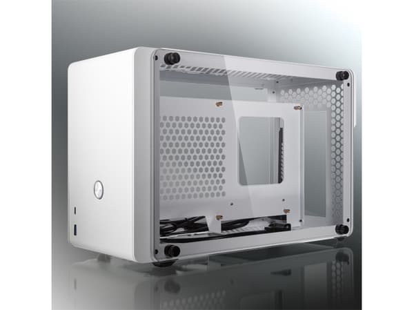 Raijintek Ophion Mini-ITX-kotelo, karkaistu lasi - valkoinen