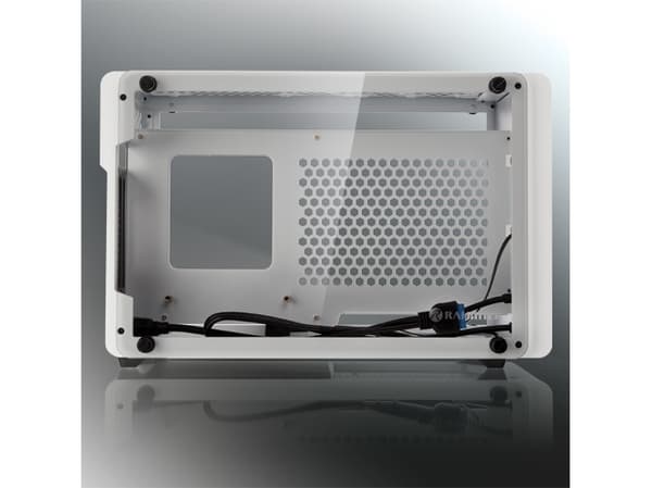 Raijintek Ophion Mini-ITX-kotelo, karkaistu lasi - valkoinen