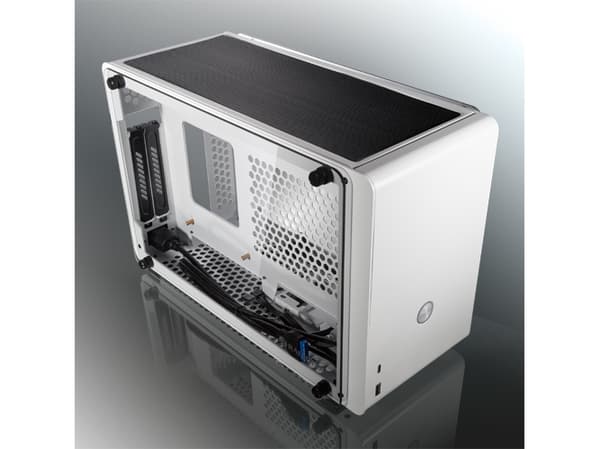 Raijintek Ophion Mini-ITX-kotelo, karkaistu lasi - valkoinen