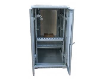 ALLNET 19Skåp 42U B600D1000mm perforerade plåtdörrar ljusgrå SNB-serie