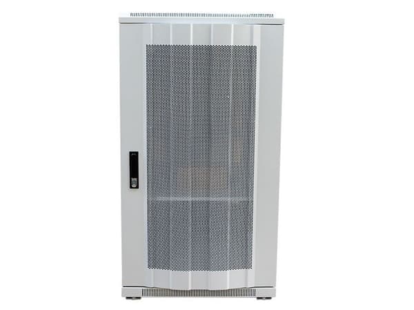ALLNET 19Skåp 42U B600D1000mm perforerade plåtdörrar ljusgrå SNB-serie