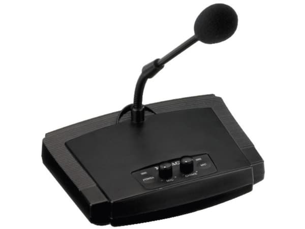 Monacor ECM-450, Intervju, 100 - 12000 Hz, 600 O, Koblet med ledninger (ikke trådløs), 6.35 mm (1/4"), Sort