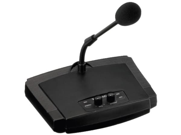 Monacor ECM-450, Intervju, 100 - 12000 Hz, 600 O, Koblet med ledninger (ikke trådløs), 6.35 mm (1/4"), Sort
