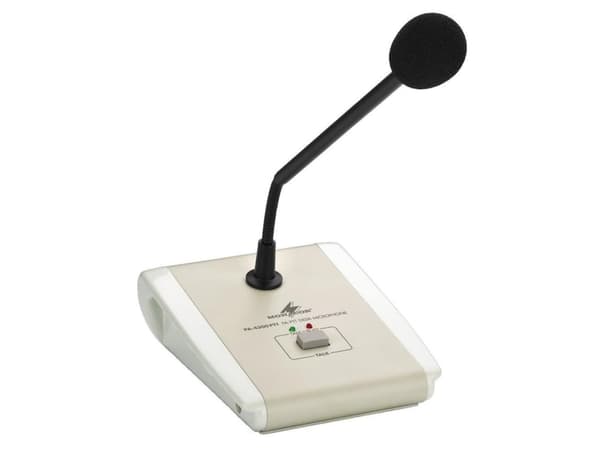Monacor PA-4300PTT, Koblet med ledninger (ikke trådløs), RJ-45, Svart, Hvit, 1 stykker