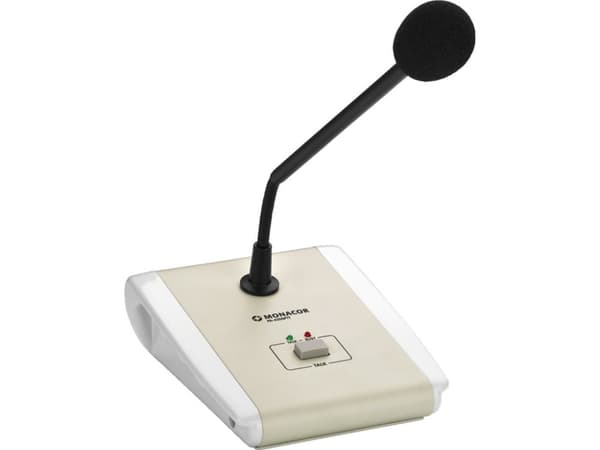 Monacor PA-4300PTT, Koblet med ledninger (ikke trådløs), RJ-45, Svart, Hvit, 1 stykker