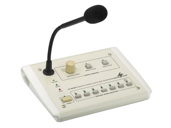 Monacor PA-6000RC, Haastattelumikrofoni, Langallinen, Valkoinen