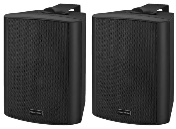 Monacor MKA-50SET/SW, 2-suuntainen, 2.0 kanavaa, Langallinen, 40 W, 60 - 20000 Hz, Musta