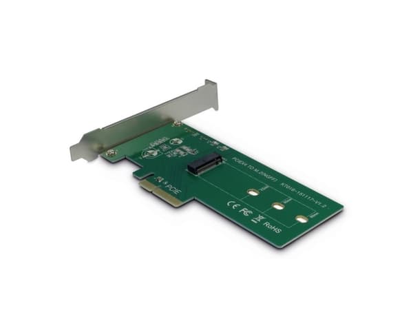 Inter-Tech KT016 - Gränssnittsadapter - M.2 Card - låg profil - PCIe x4