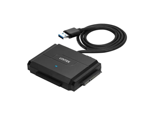 Unitek Y-3324 - Lagringskontroller - 2,5", 3,5" - ATA / SATA 3Gb/s - USB 3.0 - svart