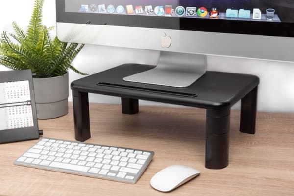 DIGITUS Ergonomic Monitor Riser - Ställ - för Bildskärm - svart