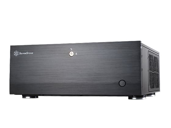 Silverstone Grandia GD07, HTPC, PC, Svart, ATX, EATX, micro ATX, SSI CEB, SSI EEB, Gjuten aluminium, Stål, Hem / Kontor Svart