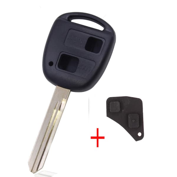 2-knaps bilnøgle udskiftning TOY47 + tastatur til Toyota