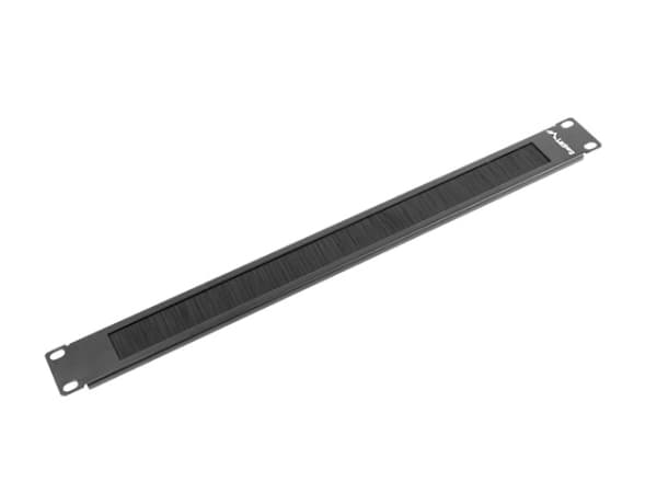 Lanberg - Stativbørstepanel - RAL 9004, svart - 1U - 19"