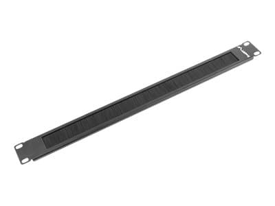 Lanberg - Stativbørstepanel - RAL 9004, svart - 1U - 19"