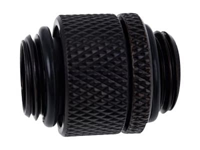 Alphacool Eiszapfen Connector Series Double-Threaded - Inpassning till vätskekylsystem - svart