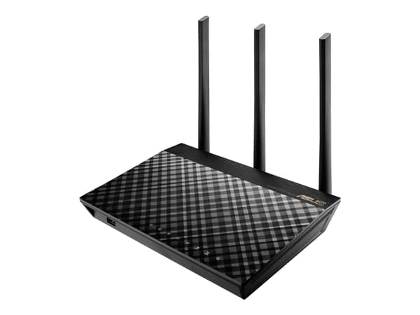 ASUS RT-AC1900U - Trådløs ruter 4-portssvitsj - 1GbE - Wi-Fi 5 - Dobbeltbånd