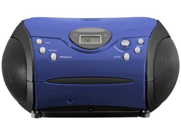 Lenco SCD-24, Digitalt, FM, Spiller, CD, LCD, Sort, Blå