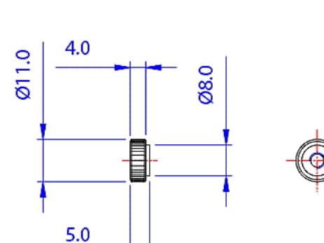 Koolance monteringsskruer for 25mm vifter på radiatorer
