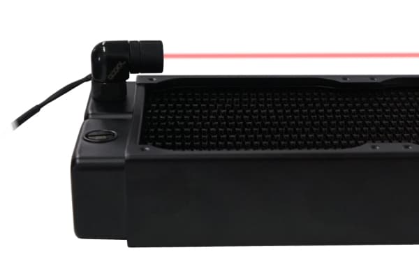 Alphacool 17451, Svart, Vätska, mässing, 1/4", 24 mm, 1,7 cm