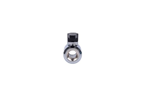 Alphacool Eiszapfen 2 Way Ball Valve - Ventil for væskekjølesystem - krom